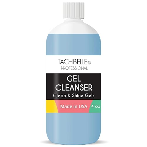 Tachibelle Professional Uv & Led Gel Cleanser for Nails Clean & Shine Gels Soak Off No Tacky Residue 4oz (1 Piece)