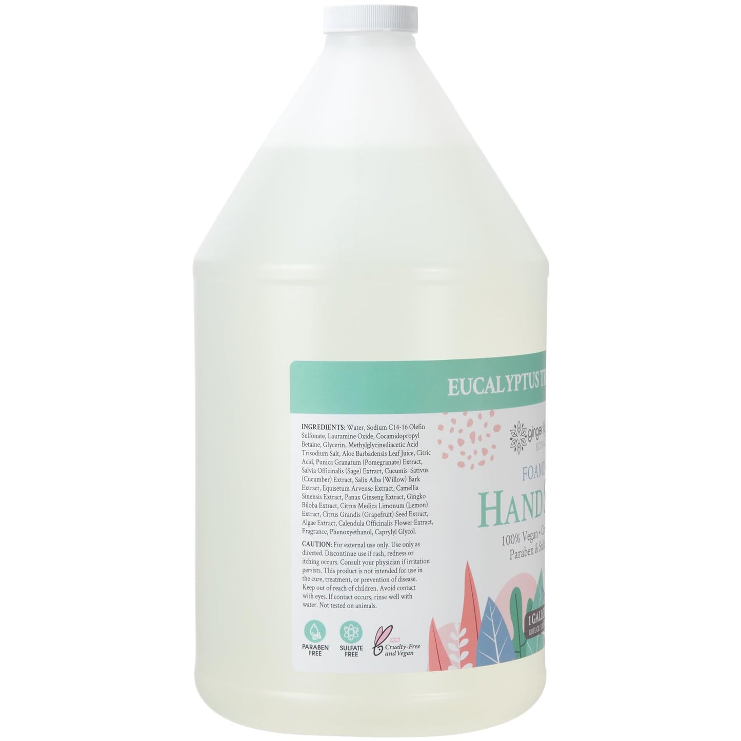 Ginger Lily Farms Botanicals All-Purpose Foaming Hand Soap Refill, 100% Vegan & Cruelty-Free, Eucalyptus Tranquility Scent, 1 Gallon (Pack of 4) Beauty & Personal Care Ginger Lily Farms