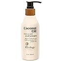 Oliology Coconut Oil Curl Cream - Defines & Enhances Curls & Waves | Botanically Infused | Conditions & Reduces Frizz | Made in USA, Cruelty Free
