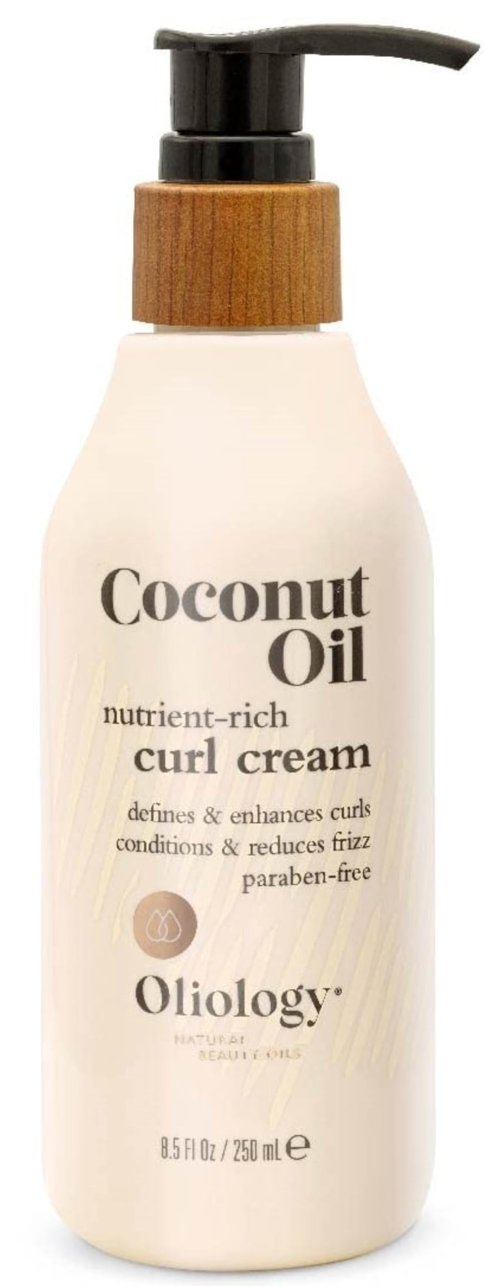 Oliology Coconut Oil Curl Cream - Defines & Enhances Curls & Waves | Botanically Infused | Conditions & Reduces Frizz | Made in USA, Cruelty Free