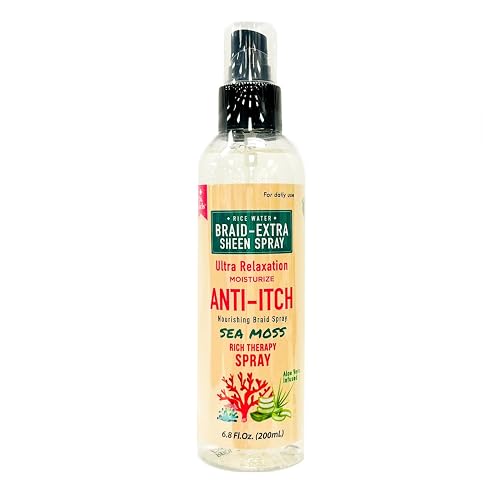 Dr.Girls Ultra Relaxation Anti-Itch Braid Extra Sheen Spray 6.8oz/ 200ml (Sea Moss & Aloe Vera)