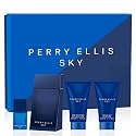 Perry Ellis Sky 4-Piece Men's Gift Set - 3.4 oz eau de toilette, 1.7 oz aftershave, 1.7 oz shower gel, .25 oz EDT mini travel spray