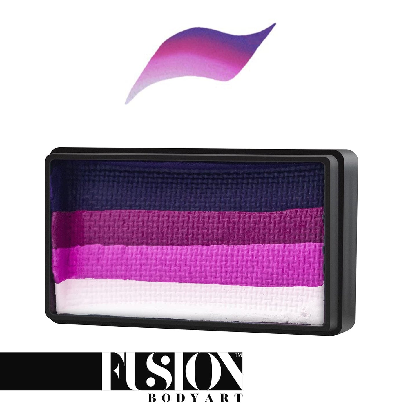 Fusion Body Art Pro Quality Professional Water Based Face Paint Rich Orchid 30gr Split Cake | Hypoallergenic Safe & Non-Toxic - Easy to Paint and Wash