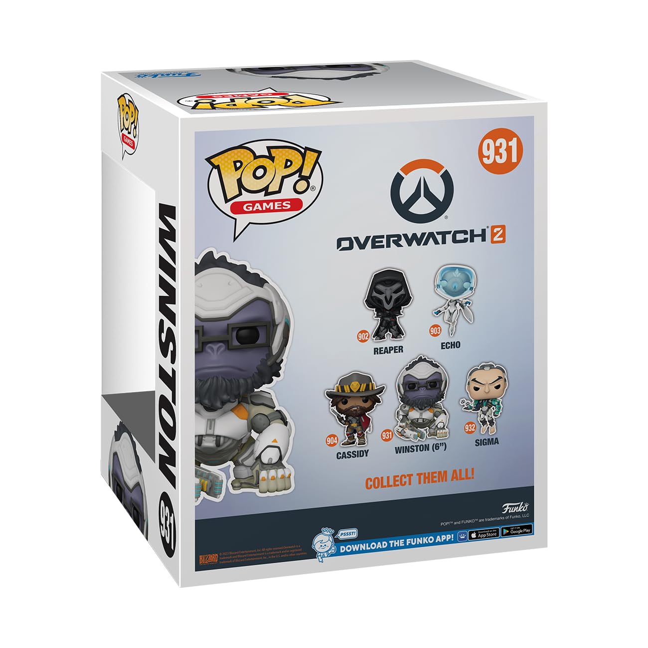 Funko POP! Super: Overwatch 2 - Winston - Overwatch - Collectable Vinyl Figure - Gift Idea - Official Merchandise - for Kids & Adults - Video Games…