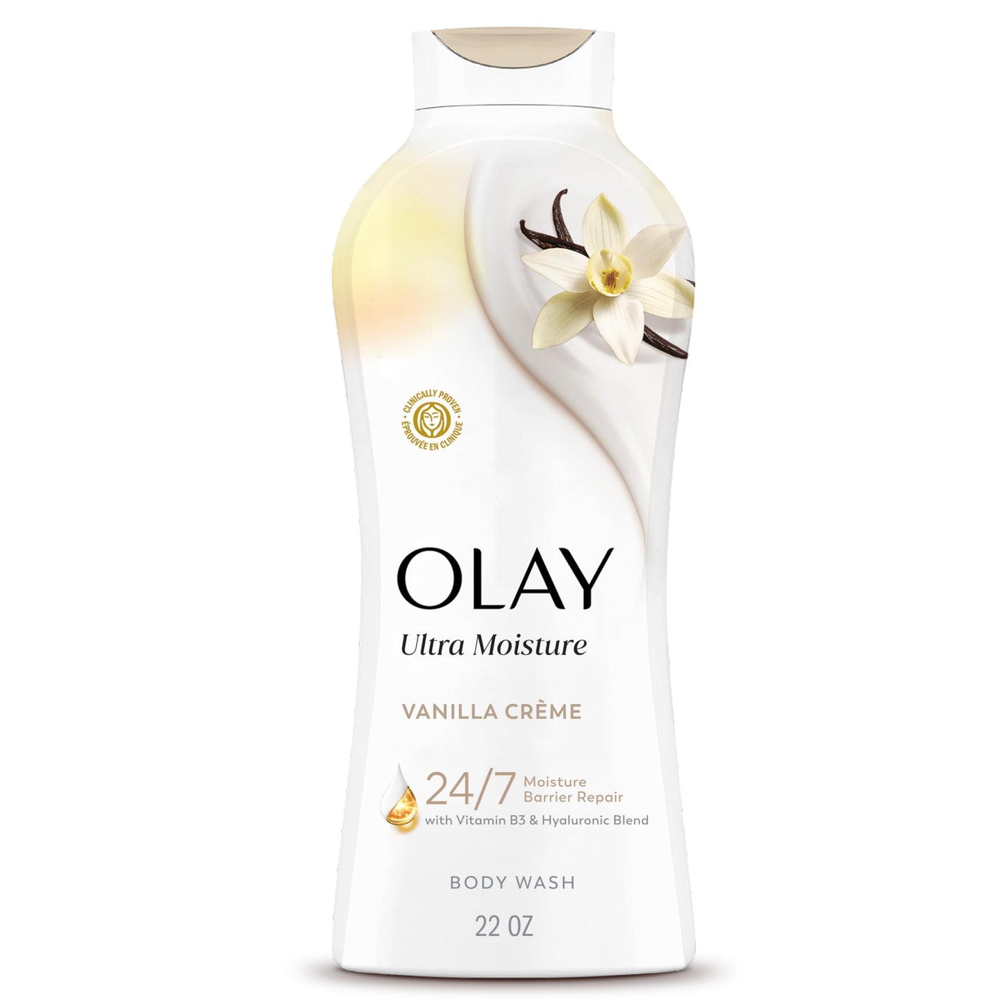 Olay Body Wash for Women, Ultra Moisture, 24/7 Moisture Barrier Repair, Hydrating Formula for Visibly Healthy Soft Skin, Vitamin B3 & Hyaluronic