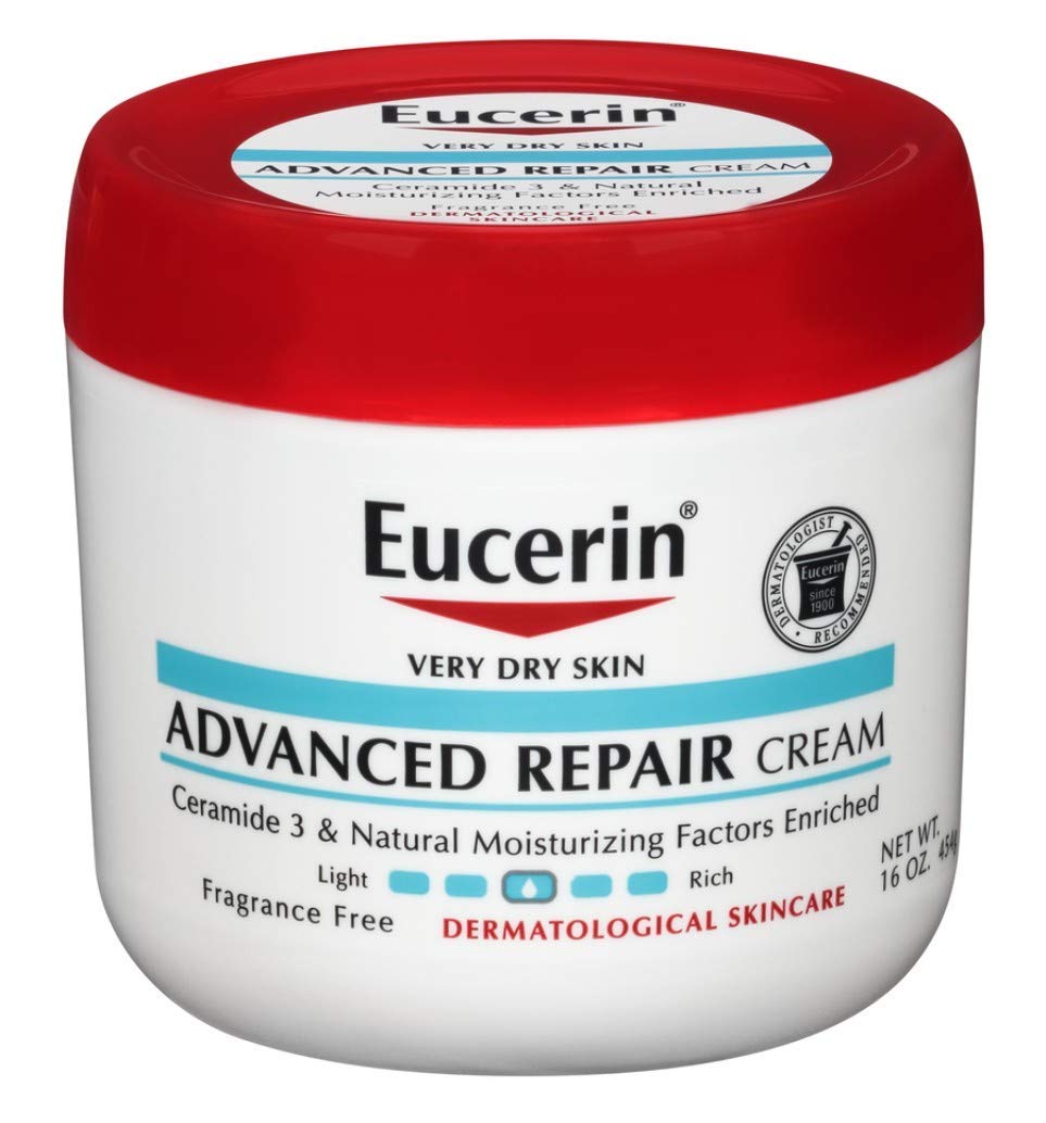 Eucerin Cream Advanced Repair 16 Ounce Dry Skin Jar (Pack of 6)