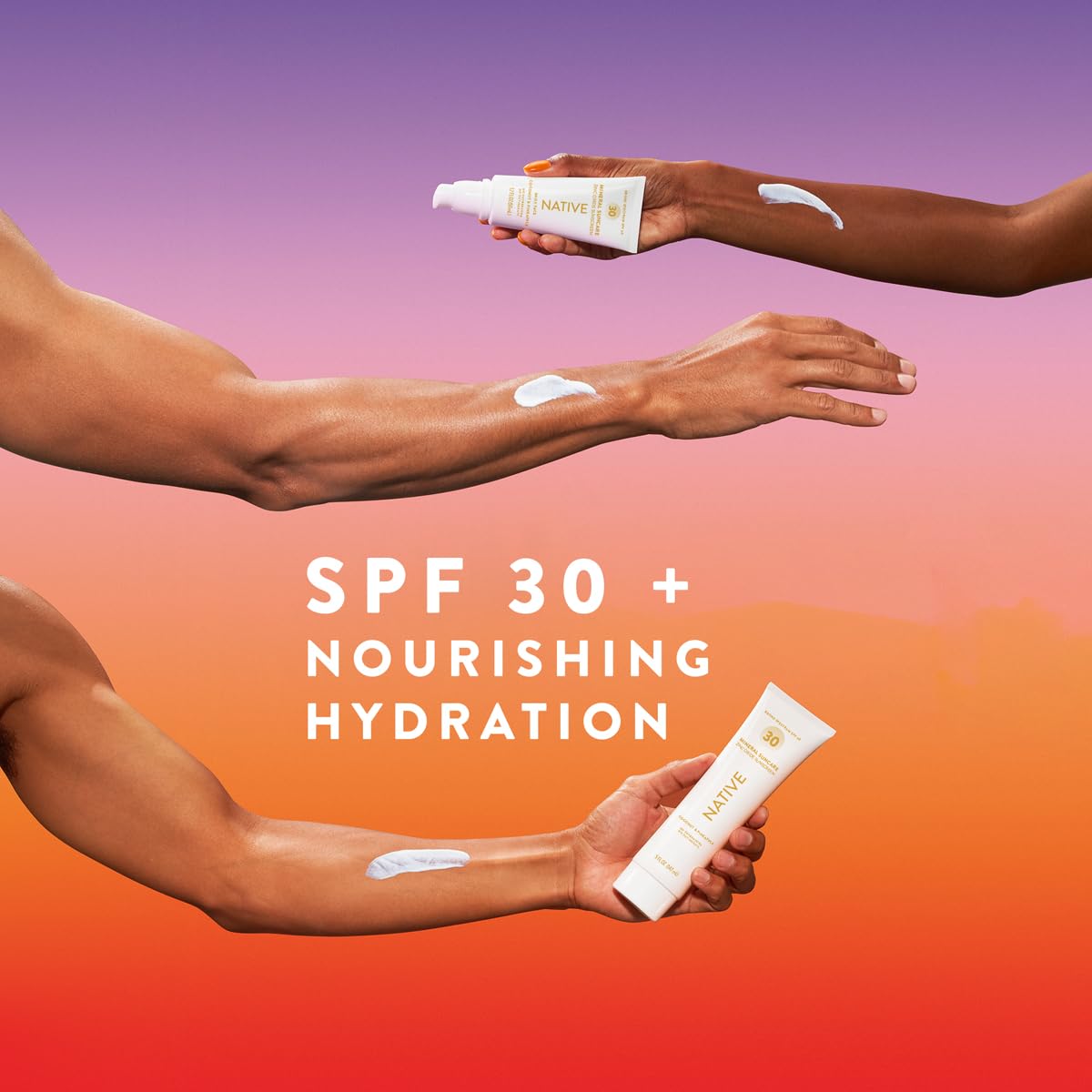 Native Sunscreen SPF 30, Zinc Oxide Dermatologist Tested Suitable for Sensitive Skin & Hawaii Compliant, 5 Ounces | Pineapple & Coconut Scent Sun