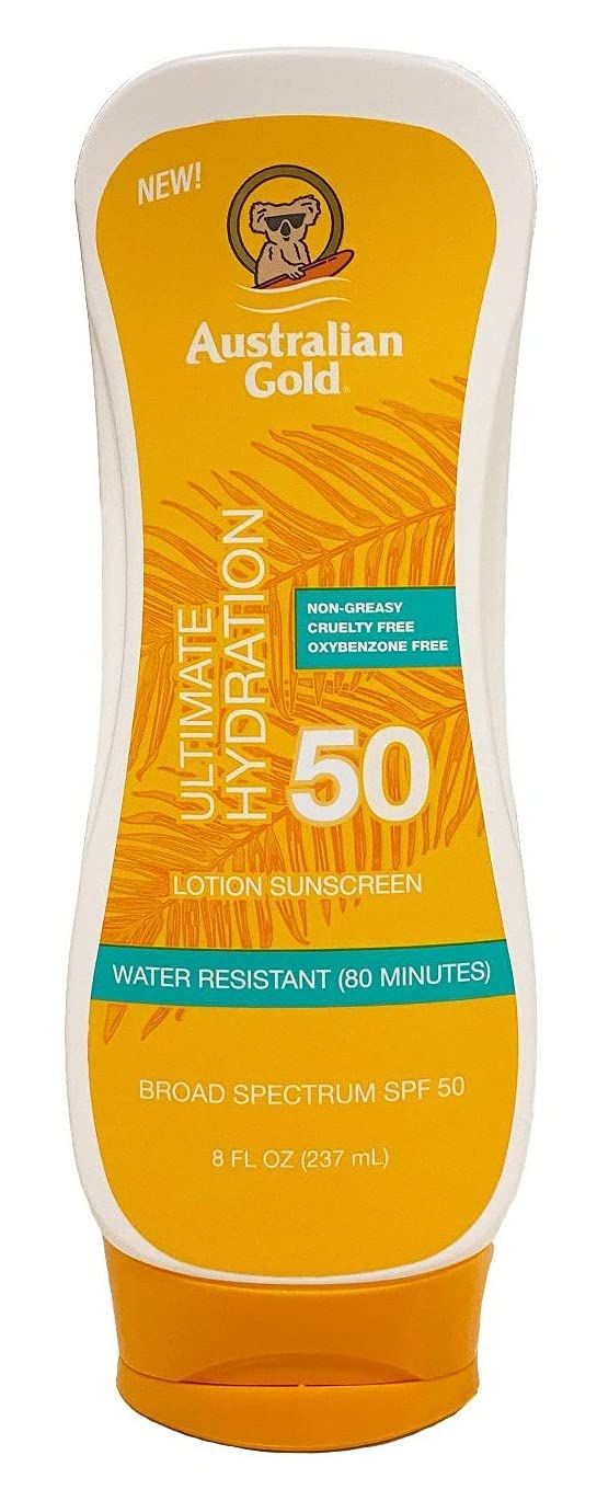 Australian Gold SPF#50 Lotion Ultimate Hydration 8 Ounce (Pack of 3)