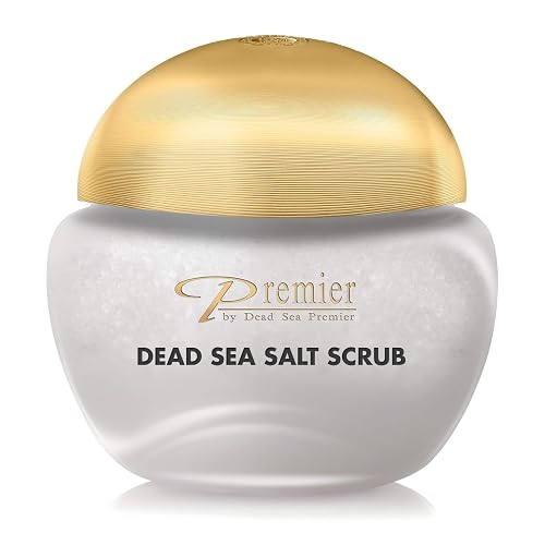 Premier Body Scrub for Dry Skin with Dead Sea Salt, Exfoliating Salt Scrub with Jojoba, Sweet Almond & Grape Seed Oils, Foot and Hand Exfoliator Beauty & Personal Care Premier