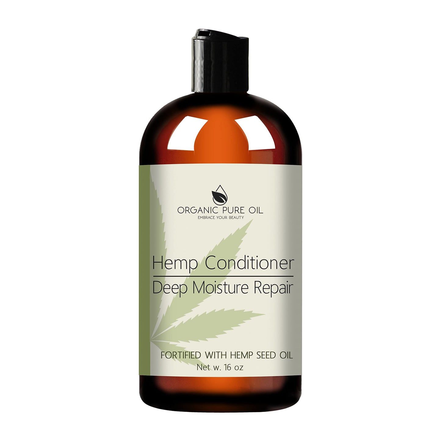 OPO Natural Hemp Extract Hydrating Sulfate Free 16 oz Shampoo & Conditioner Set - Rich Botanical Hydrating Nourishing Formula Best for Curly Frizzy