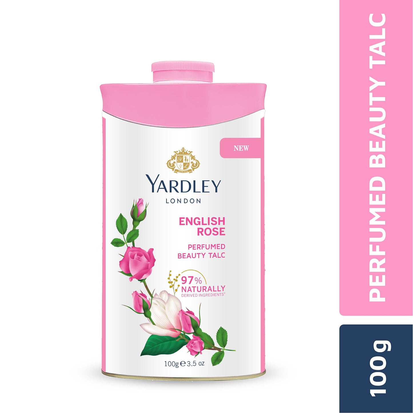 Yardley London English Rose Perfumed Deodorizing Talc Talcum Powder 100gm