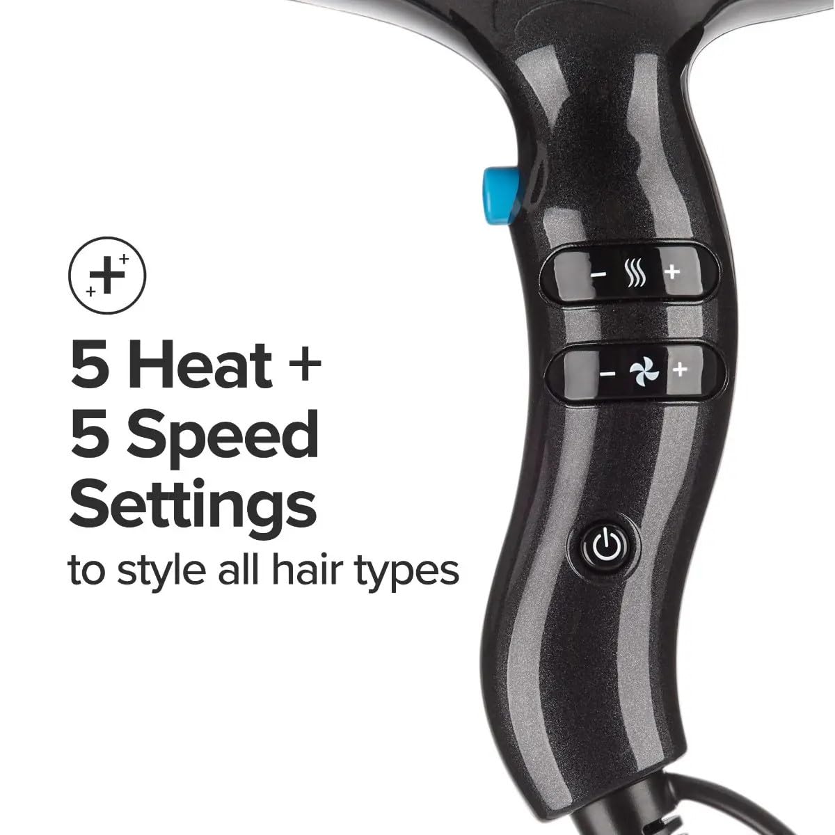 Paul Mitchell Express Ion Dry + Hair Dryer, Digital Ionic Hair Dryer, Multiple Heat + Speed Settings, for Salon-Level Blowouts