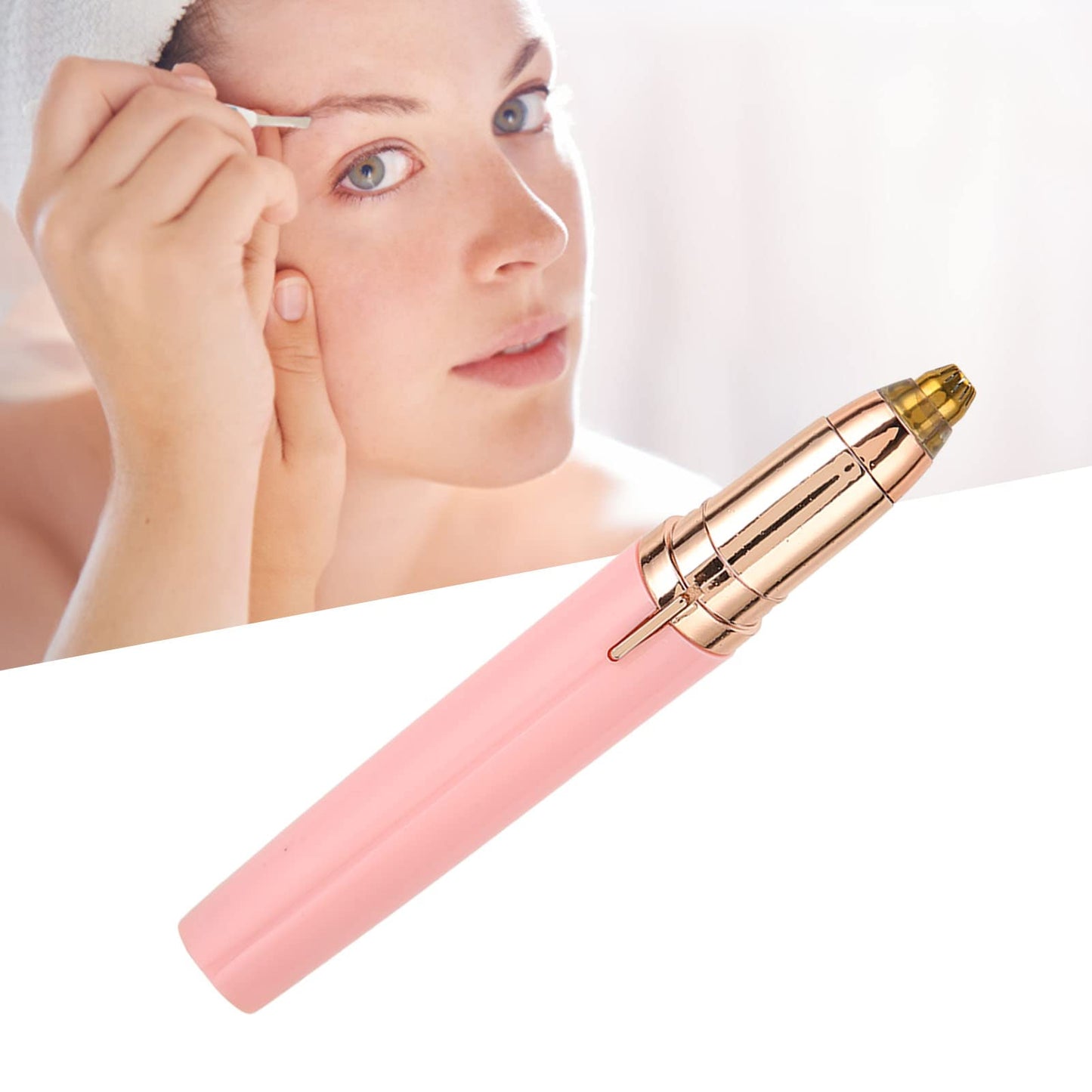 Womens Electric Eyebrow Hair Trimmer, Painless and Portable Suitable for Upper and Lower Lip Chin Neck Cheeks Eyebrows Nose Body, Multifunction Hair Beauty and Personal Care Pyhodi
