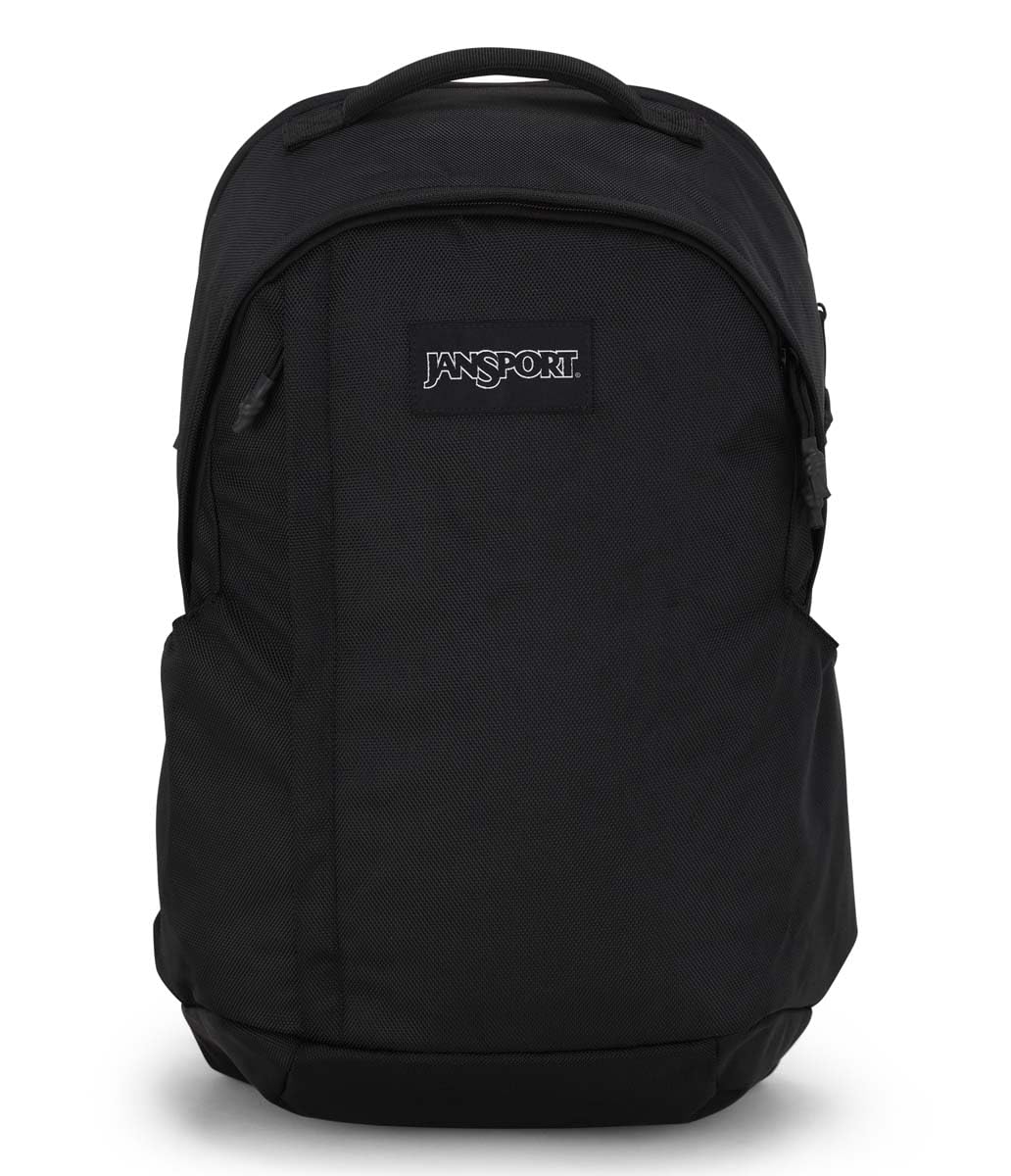 JanSport Station Pack - Large Backpack with Side Access Padded Laptop Sleeve, Dual Water Bottle Pockets, and Organizer Loft Pocket, Black