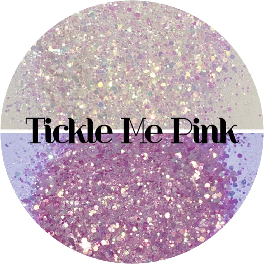 Pink UV Color Changing Glitter | UV Reactive Glitter for Arts & Crafts | Tumblers | Cosmetics | Nails | Epoxy Resin Art | Slime | DIY Crafts |
