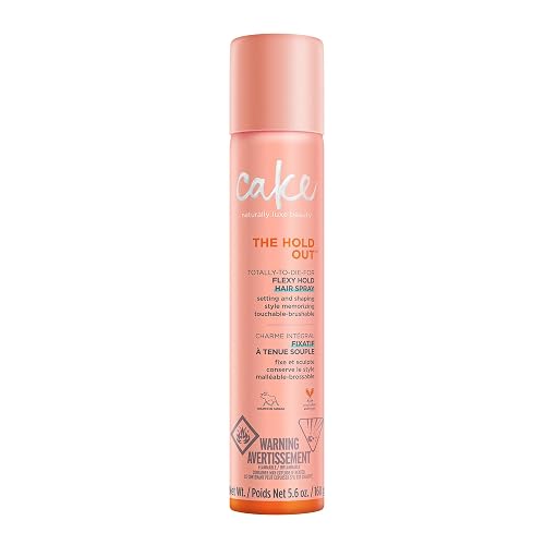 Cake Beauty Hairspray, The Hold Out - For Brushable, Touchable, Flexible Hold- Multi Tasking Styler- Vitamin E & Abyssinian Oil - For All Hair Types