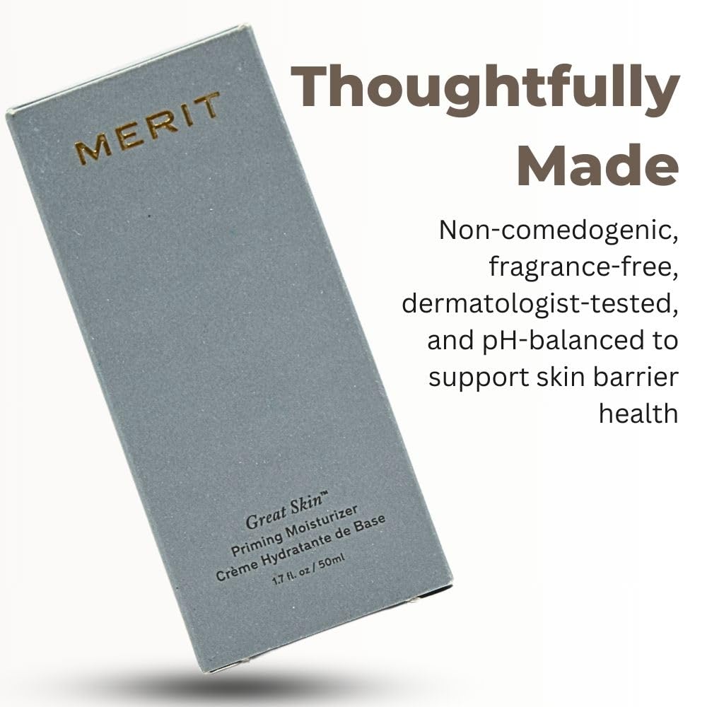 Merit Great Skin Priming And Firming Moisturizer With Peptides And Hyaluronic Acid