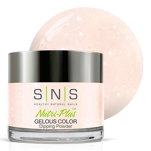 SNS Nail Dip Powder, Gelous Color Dipping Powder - Moonshine (Natural, Nudes, Gray/Cream, Beige, Shimmer) - Long-Lasting Dip Nail Color Lasts 14 Days Beauty & Personal Care SNS Healthy Natural Nails