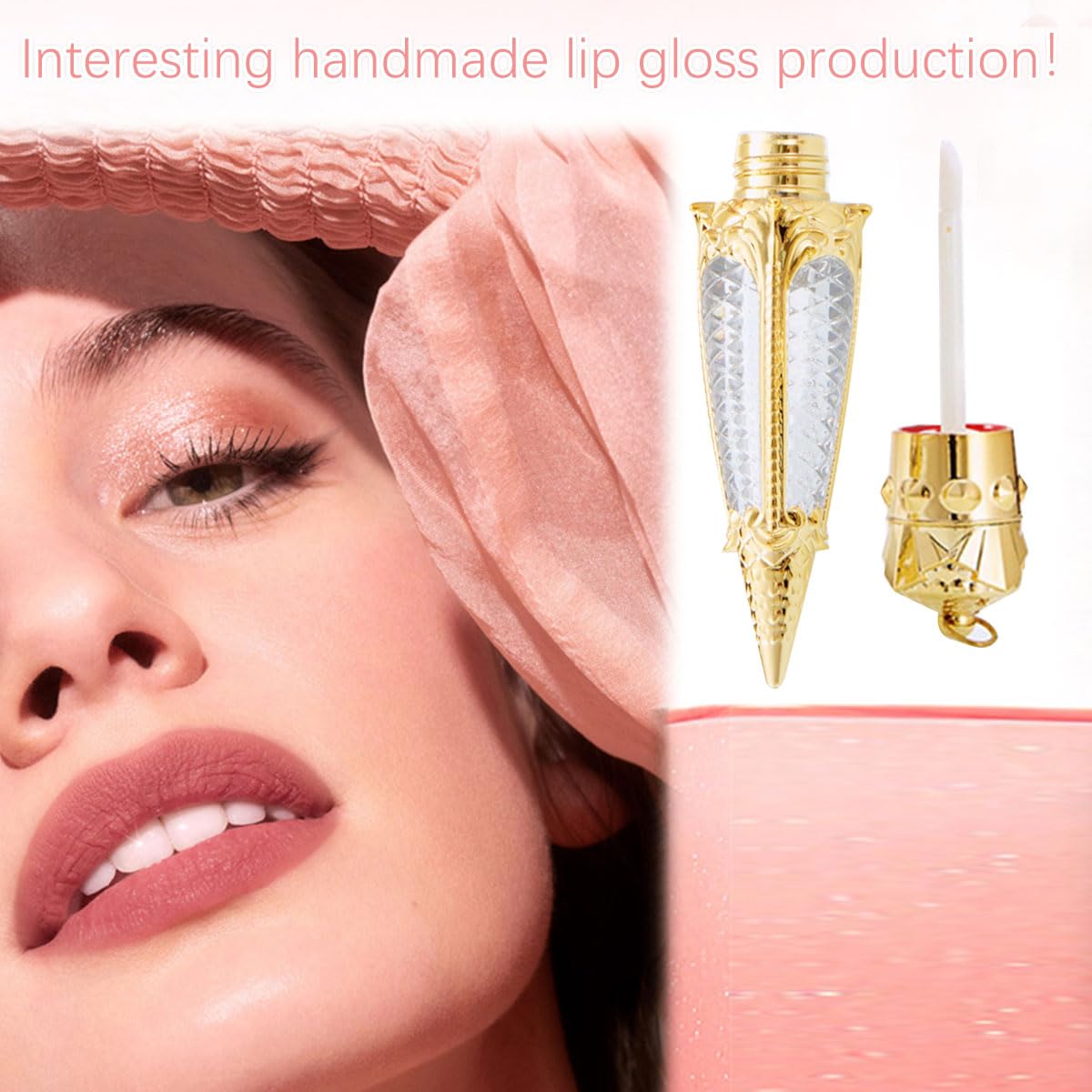 FZBNSRKO 10 Pcs Lip Gloss Tube Empty Refillable Lip Balm Bottle Clear Plastic Lip Gloss Container Reusable Lipstick Bottle with Rubber Insert for