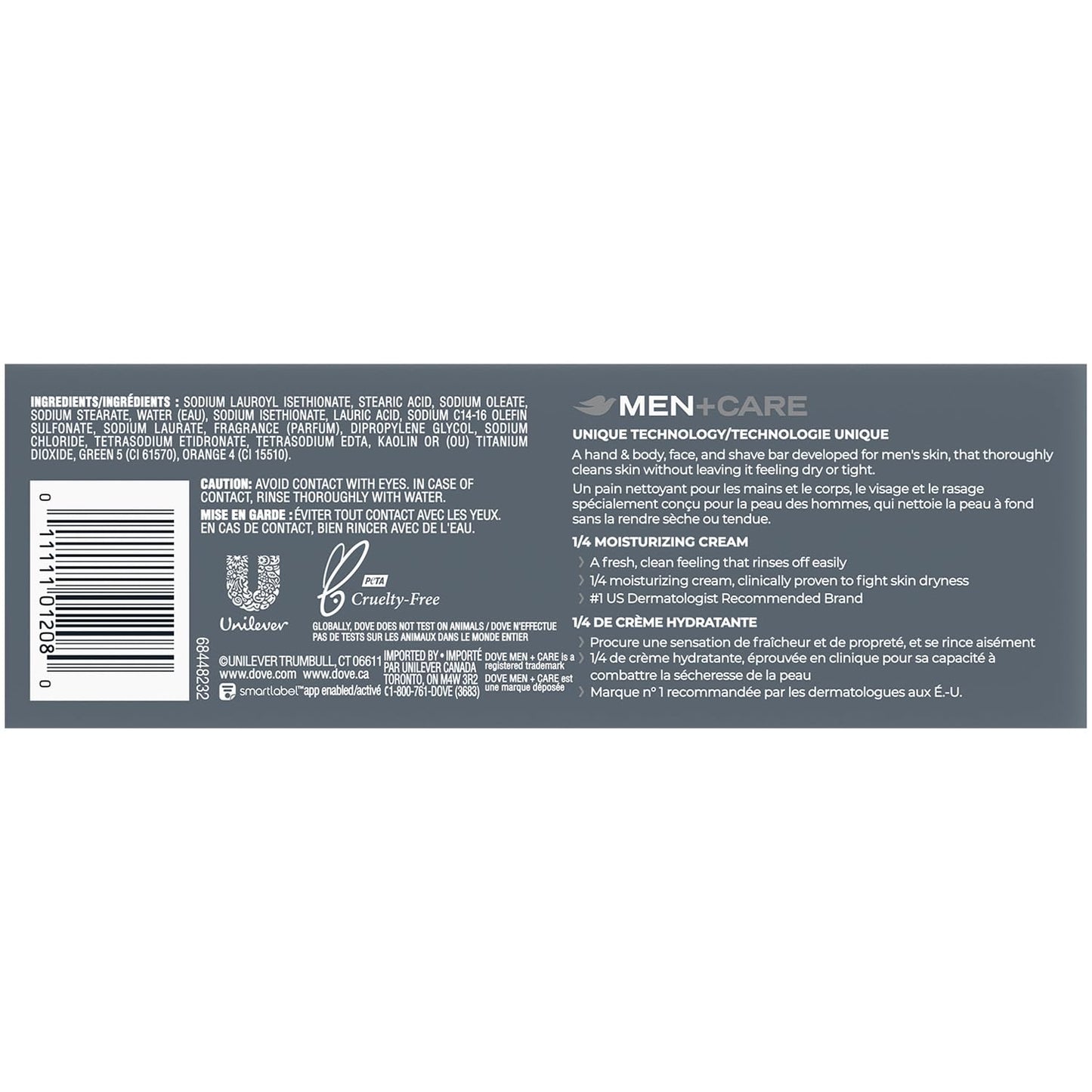 Dove Men+Care Soap Bar, Extra Fresh Scent 3-Pack (18 Bars) - Hydrating 3-in-1 Body, Hand, and Face Cleanser for Men, 22.5 Oz Ea