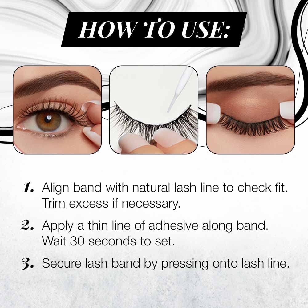Ardell 3D Faux Mink Lashes 858 - Lightweight False Eyelashes with Invisiband, Reusable Strip Lashes, 4 Pairs