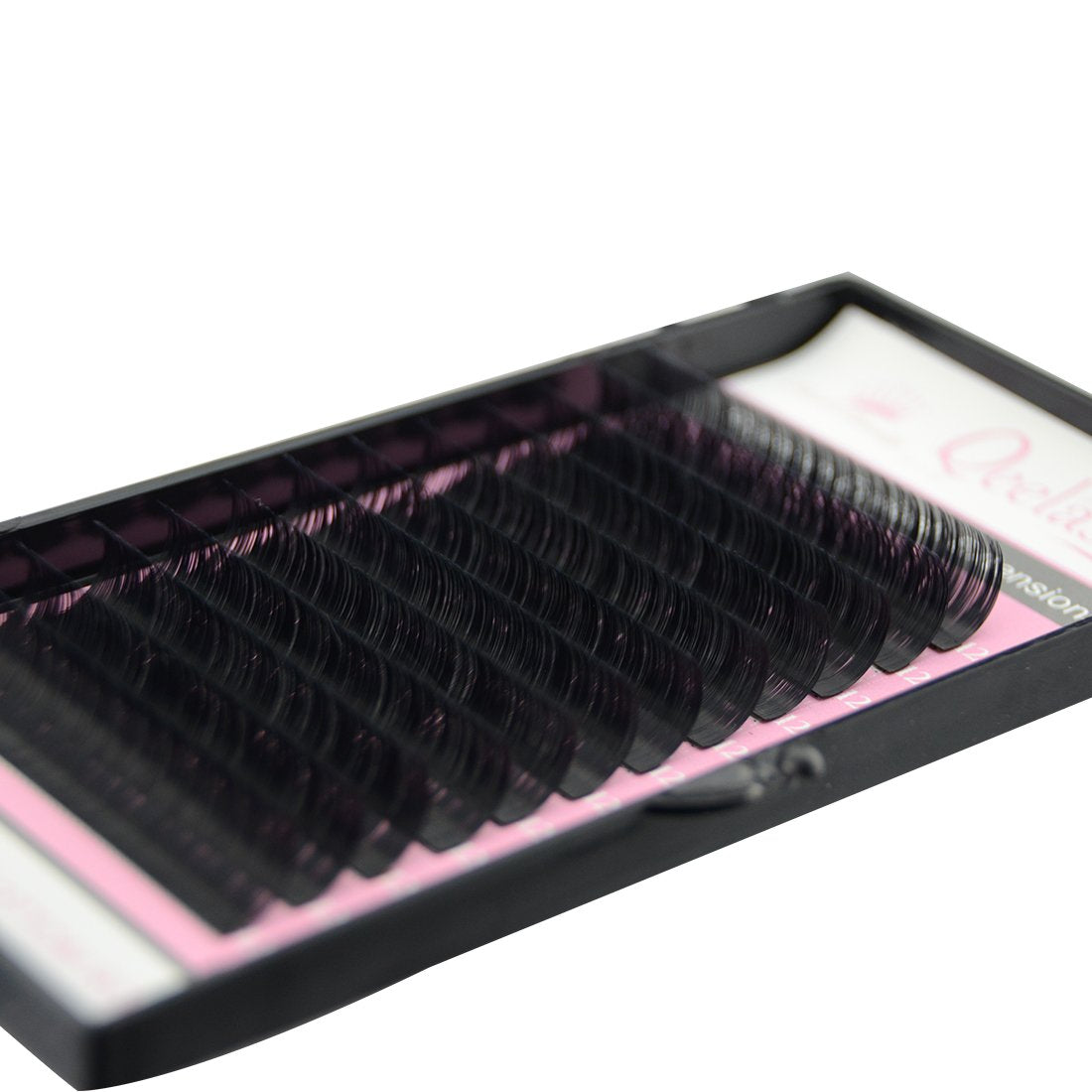 Qeelasee Eyelash Extensions Fake Mink Individual Lashes 0.05 D Curl 12mm Volume Eyelash Extension Salon Use(D, 12mm)