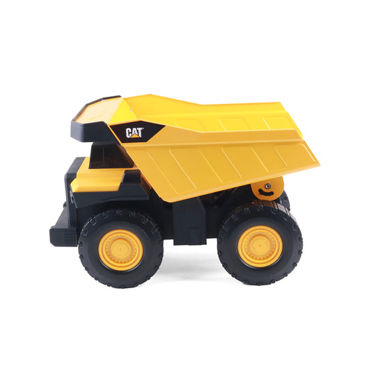CAT Construction Real Steel Max Dump Truck 16" – Heavy-Duty Vehicle with Real Steel Body, Working Dump Bed & All-Terrain Wheels, Kids 3+