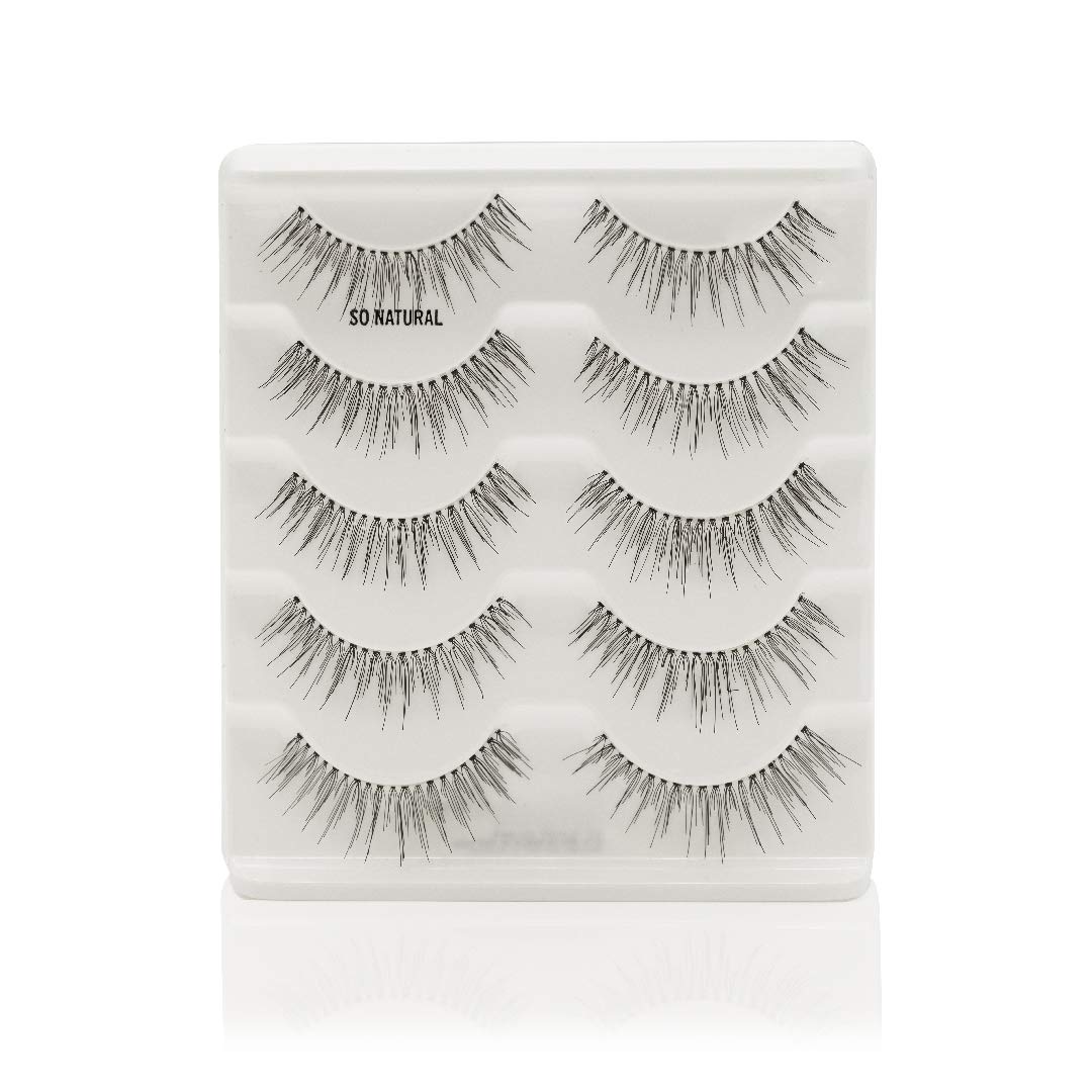 Cosmania Lashes for Days False Eyelashes (So Natural) - Easy to Apply, Natural Looking | Noticeably Fuller Looking Lashes | Adhesive Included |