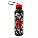 Toynk Stranger Things Hellfire Club Stainless Steel Water Bottle With Strap | Double-Walled Metal Sports Jug | Holds 27 Ounces