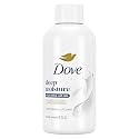Dove Body Wash Deep Moisture for 24hr Lotion-Soft Skin Moisturizing Skin Cleanser with No Sulfates No Parabens 3 oz