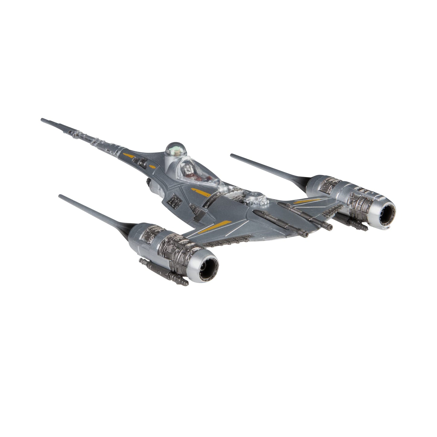 Star Wars Micro Galaxy Squadron The Mandalorian's N-1 Starfighter - 5-Inch Starfighter Class Vehicle with 1-Inch Micro Figure Accessory