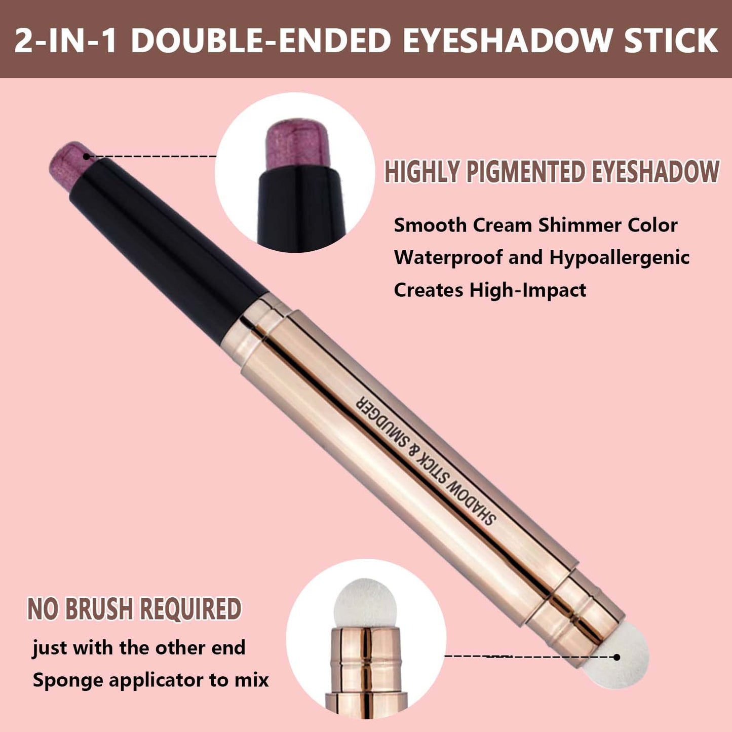 MAY FOLTREN Waterproof Hypoallergenic Eyeshadow Pencil in Orchid Shimmer #09