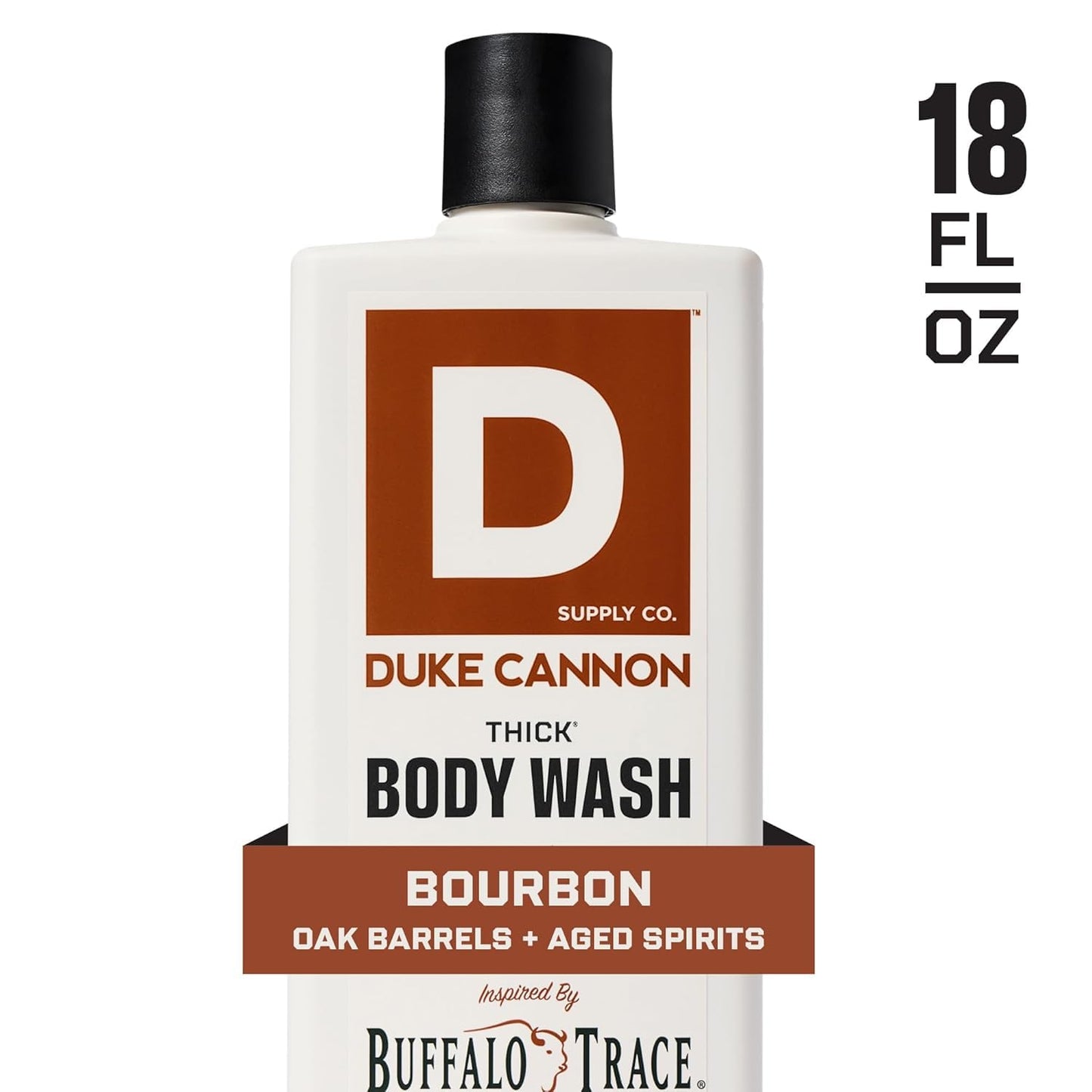 Duke Cannon Supply Co. Thick High Viscosity Body Wash - 3X Thicker, Cleansing Shower and Bath Gel, Mineral-Enriched Body Wash for Men - Big American