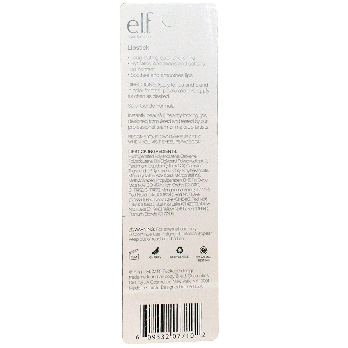 e.l.f. Lipstick, Flirtatious, 0.12 Ounce