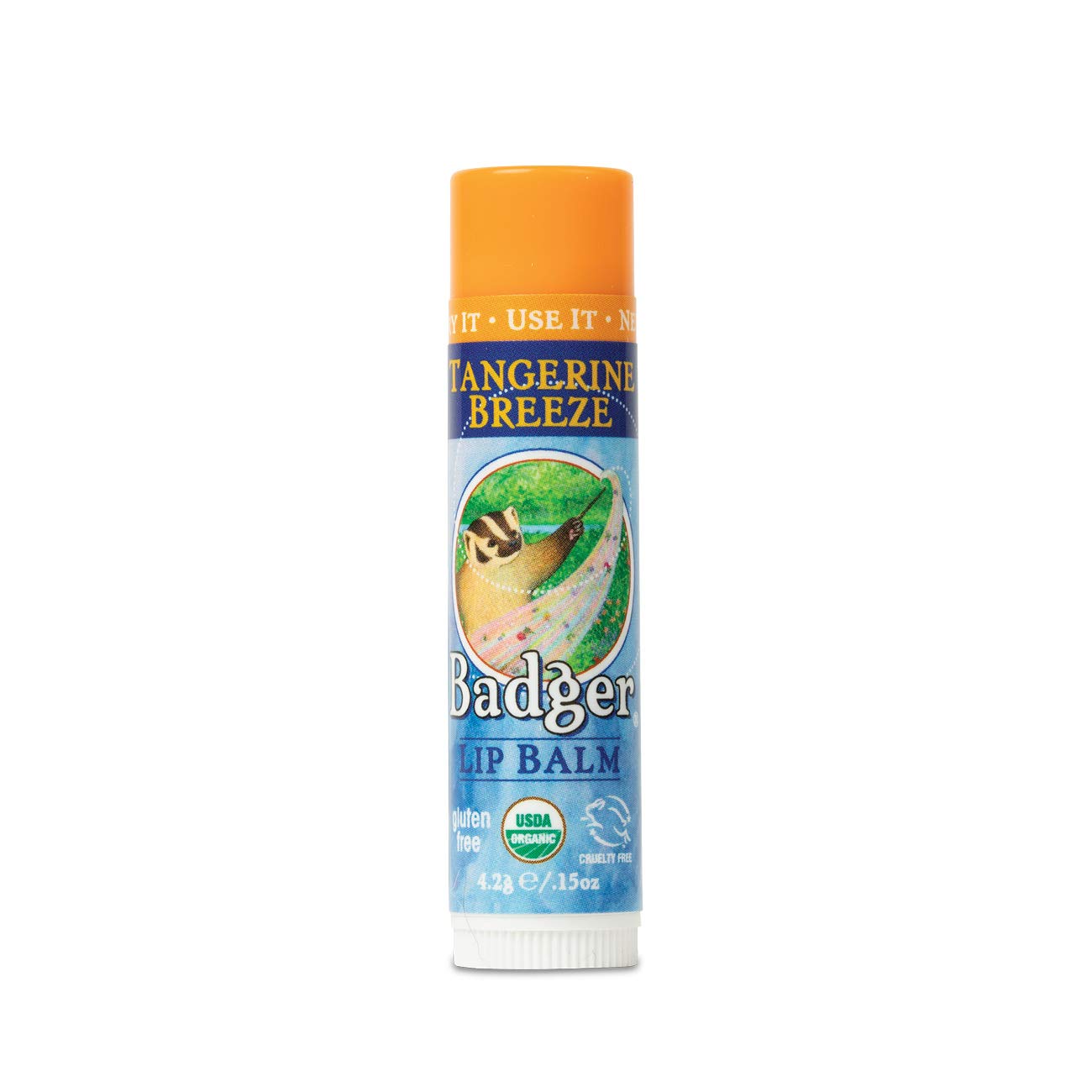 Badger Lip Balm Stick-Tangerine Breeze
