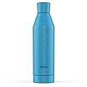The Clean Hydration Co, Canteen 17, Easy to Clean Vacuum Insulated Stainless Steel Water Bottle with Removable Bottom Cap (Aqua)