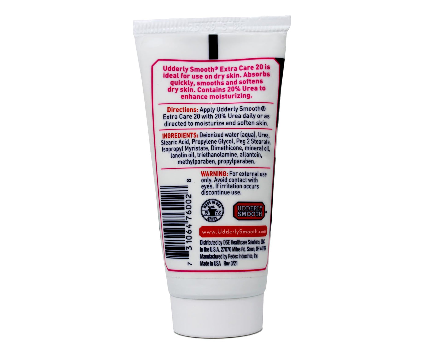 Udderly Smooth Hand & Body, Extra Care 20 Cream 2 oz ( by Udderly Smooth
