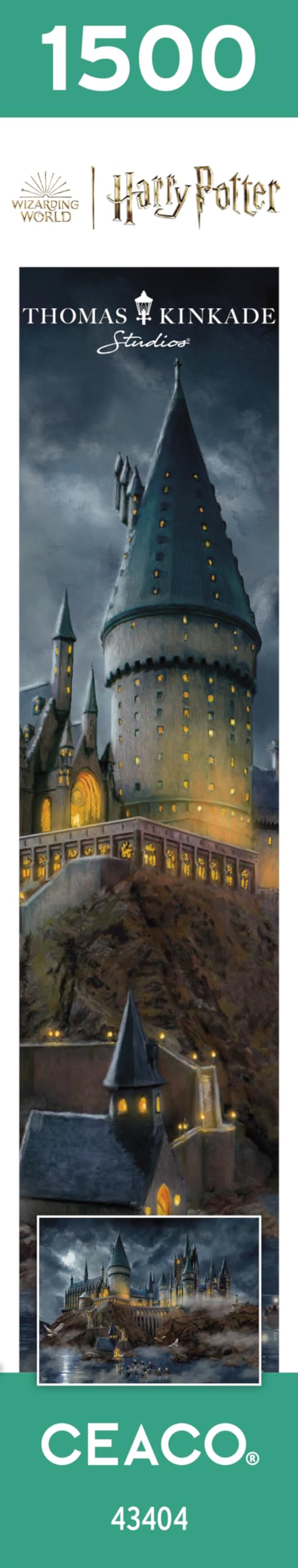Ceaco - Thomas Kinkade - Harry Potter - Hogwart's Castle - 1500 Piece Jigsaw Puzzle