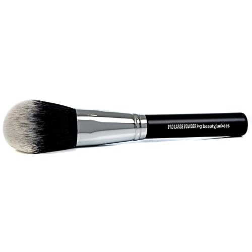 Large Finishing Powder Makeup Brush - Big Fluffy Domed Powder Make Up Brushes for Full Face, Body Bronzer Contouring, Loose, Mineral, Compact