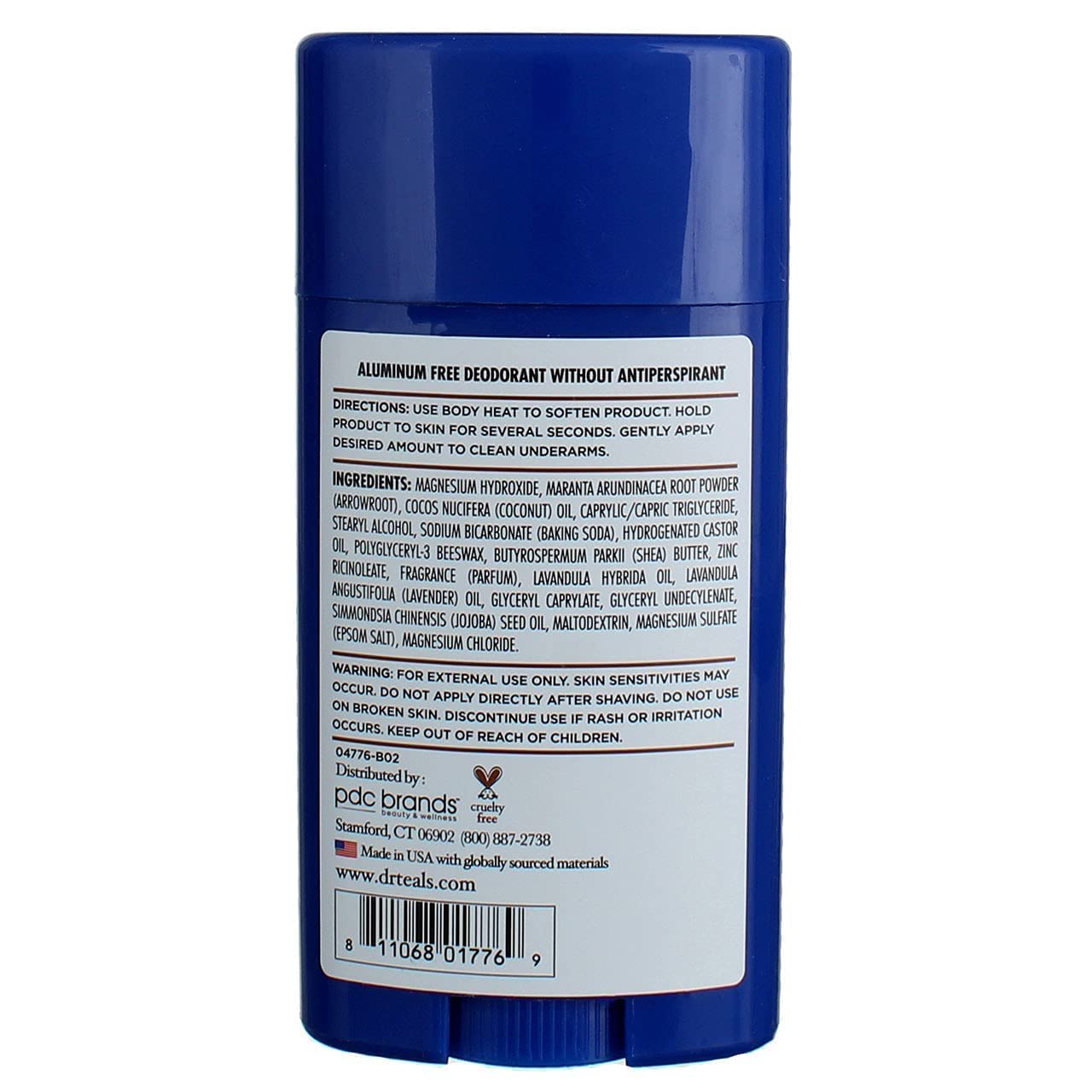 Dr Teal's Aluminum Free Deodorant - Coconut Oil - Paraben & Phthalate Free - 2.65 oz Beauty and Personal Care Dr Teal's
