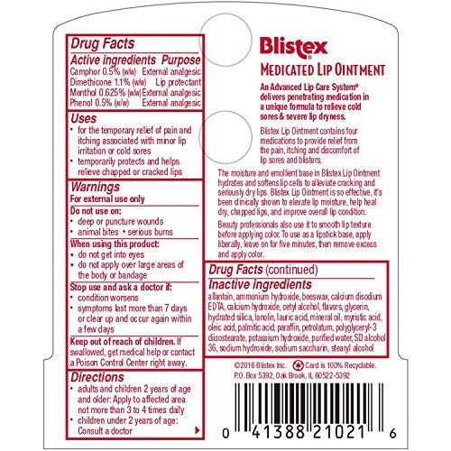 Blistex Medicated Lip Ointment 0.21 oz