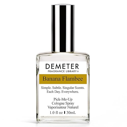 DEMETER Natural Perfume Spray Cologne for Women, Banana Flambee, 1 oz