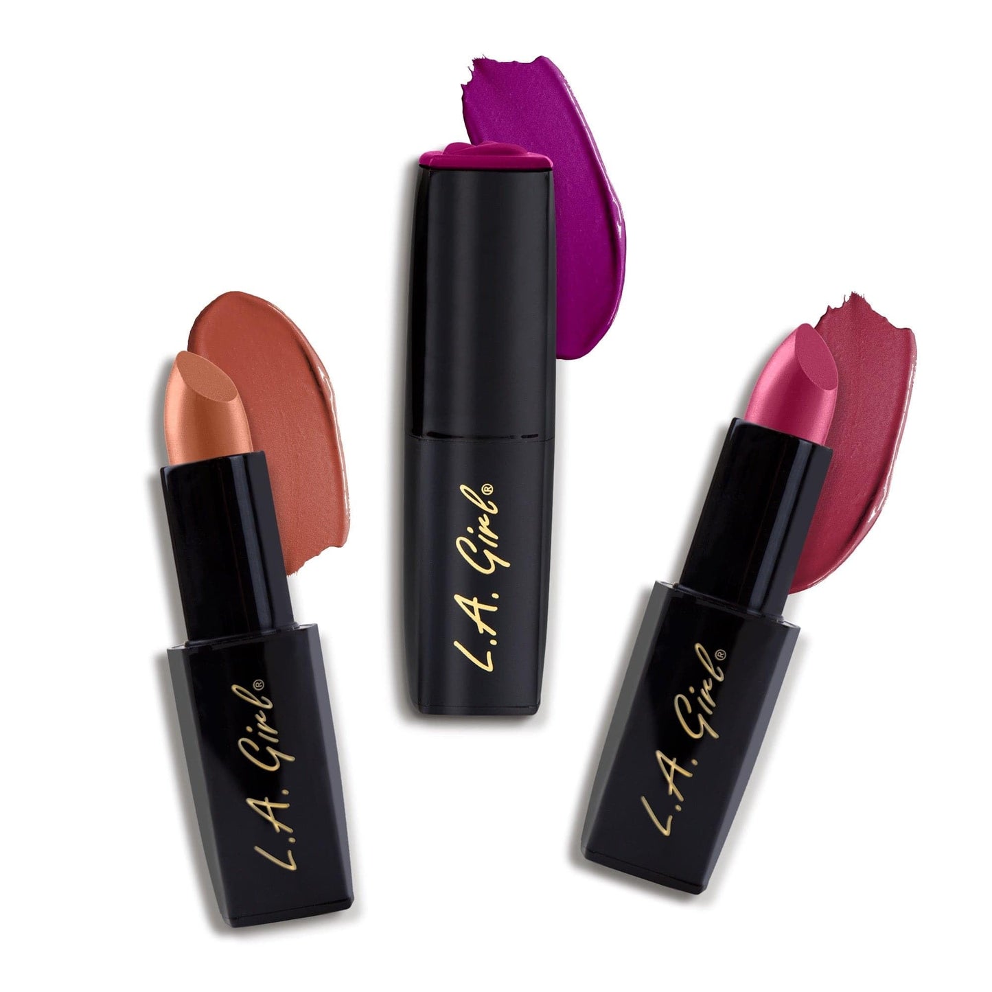 L.A. Girl Lip Attraction Lipstick, Peony GLC596