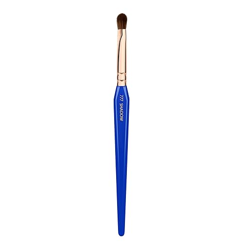 Bdellium Tools Professional Makeup Brush - Golden Triangle 777 Shadow - With All Vegan and Soft Synthetic Fibers, For Applying Shadow (Blue, 1pc)