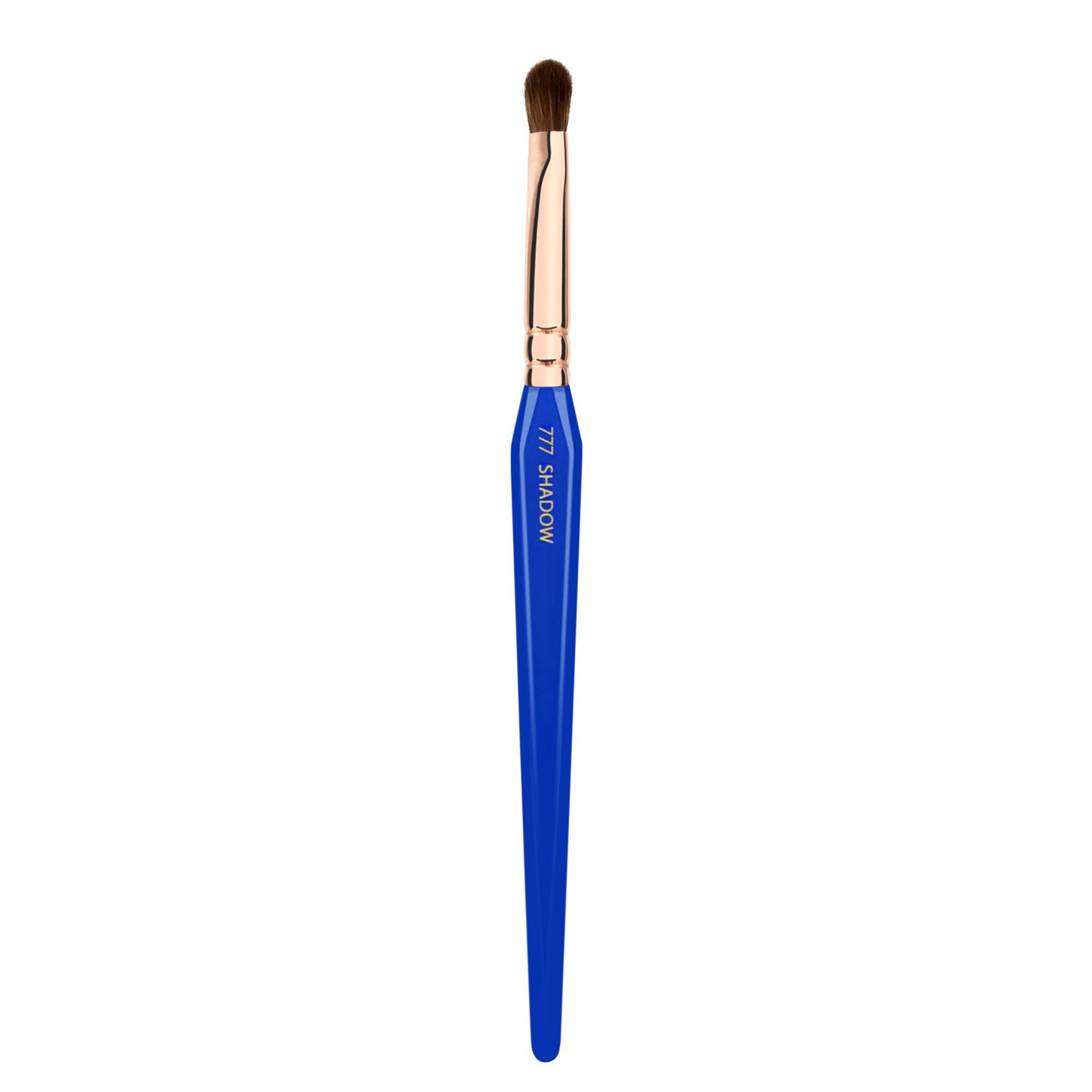 Bdellium Tools Professional Makeup Brush - Golden Triangle 777 Shadow - With All Vegan and Soft Synthetic Fibers, For Applying Shadow (Blue, 1pc)