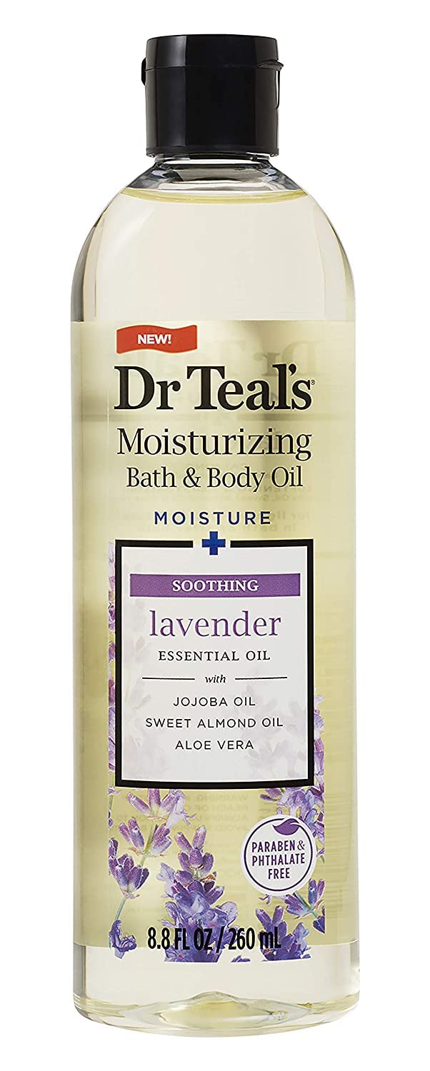 Dr. Teals Bath & Body Oil Variety Gift Set (2 Pack, 8.8oz Ea.) - Soothing Lavender & Rejuvenating Eucalyptus & Spearmint - Essential Oils Hydrate Skin Beauty and Personal Care Dr Teal's