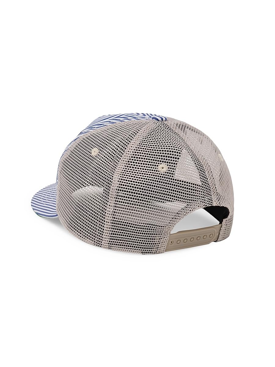 Rhude, Stripe Tobacco Tucker Hat, Blue White