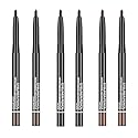 Go Ho Black,Light Brown,Dark Brown Eyeliner Pencils,6 Pack Gel Eye Liner Makeup Pencil,High Pigment Smooth Eyeliner Stick,Soft Easy to Color Eye Liner