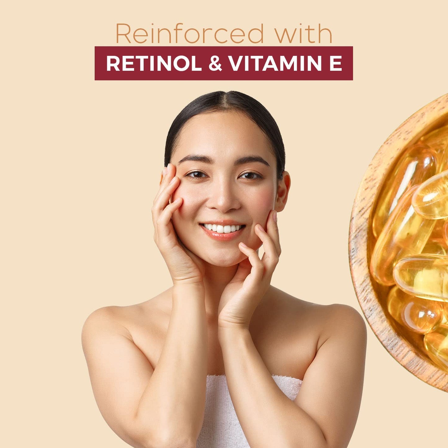 Skin Aesthetics Retinol & Vitamin E Sheet Face Mask - Repairs Skin, Diminishes Fine Lines & Wrinkles, Anti-Aging - Dermatologist Tested Korean