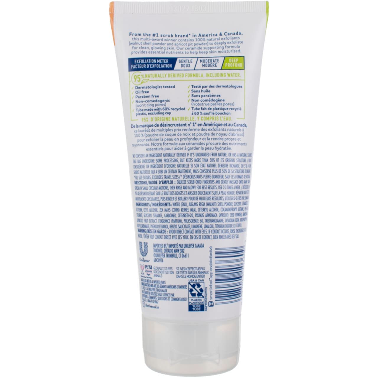 St Ives Fresh Skin Exfoliating Face Scrub, Apricot, 6 oz (Pack of 2)